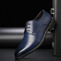 Elias | Herren Zeitlose Formelle Schnürschuhe – Blau