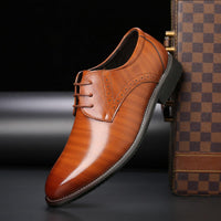 Elias | Herren Zeitlose Formelle Schnürschuhe – Gelb