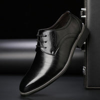Chris | Schnürung Classic-Fit Schnürschuhe – Schwarz