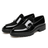 Patrick | Doppelschnalle Mönchsgurt Schnallenschuhe – Schwarz