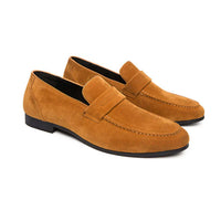 Patrick | Klassischer Schnitt Schlupf Penny-Loafer – Khaki