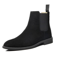 Raphael | Schlupf Hoher Schaft Chelsea-Stiefel – Schwarz