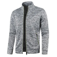 Derek Sommerjacke | Trendige, bequeme Freizeitjacke mit Reißverschluss – Hellgrau