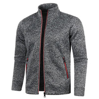 Derek Sommerjacke | Trendige, bequeme Freizeitjacke mit Reißverschluss – Schwarzgrau