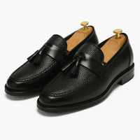 Humphrey | Gewebte Quaste Geflochten Loafer – Schwarz