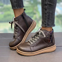 Merle™ - Warm gefütterte Lederschuhe – Dunkelbraun