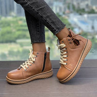 Merle™ - Warm gefütterte Lederschuhe – Hellbraun