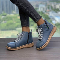 Merle™ - Warm gefütterte Lederschuhe – Blau