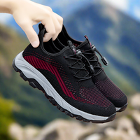 Riecker Sommer-Sneaker | leichte Wanderschuhe Damen mit dämpfendem Fußbett – Schwarz