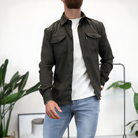 Dave | Stilvolles Overshirt für Herren – Grün