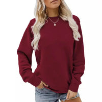 Milla | Winter Chic Sweatshirt – Bordeaux
