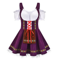 Maria | Festliches Mini Kleid für Oktoberfest – Lila