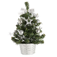 Mini-Weihnachtsbaum | DIY-Partydeko-Set für Kinder und Zuhause – Chrom