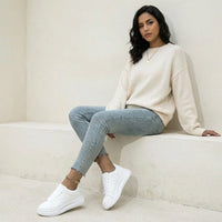 Minimalistische Damensneaker - Juliette – Weiß