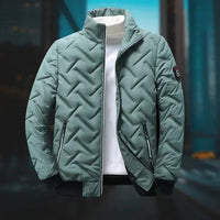 Stilvolle Puffer-Jacke für Herren – Grün