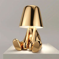 Misterlamp Moderne wiederaufladbare LED-Tischleuchte – Entspannendes Gold
