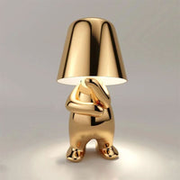 Misterlamp Moderne wiederaufladbare LED-Tischleuchte – Durchdachtes Gold