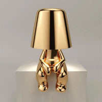 Misterlamp Moderne wiederaufladbare LED-Tischleuchte – Sitzendes Gold
