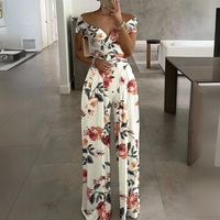 Heidi-Mode | Eleganter Off-Shoulder-Jumpsuit – Weiß