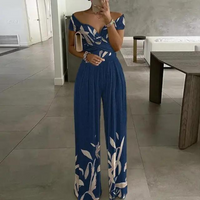 Heidi-Mode | Eleganter Off-Shoulder-Jumpsuit – Blau