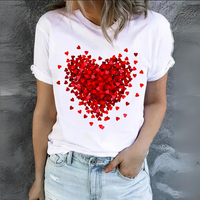 Heidi-Mode | Bequemes Herzshirt – Weiß