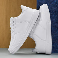 Lopez | Herren Leder Turnschuhe – Weiß
