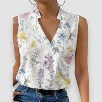 Bula | Sommertop Mit V Ausschnitt Für Damen – Blumen 1