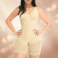 Silhouette™ Formender Body mit 360°-Kompression, Intelligenter Frontverstellung und Rutschfester Spitze! – Beige