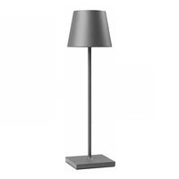 Moderne Drahtlose LED-Beleuchtung | Sommerliche Tischlampe – Grau
