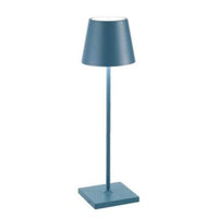 Moderne Drahtlose LED-Beleuchtung | Sommerliche Tischlampe – Blau