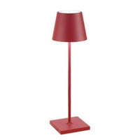 Moderne Drahtlose LED-Beleuchtung | Sommerliche Tischlampe – Rot