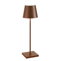 Moderne Drahtlose LED-Beleuchtung | Sommerliche Tischlampe – Braun