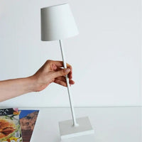 Moderne Drahtlose LED-Beleuchtung | Sommerliche Tischlampe – Weiß