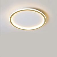 Moderne Runde LED-Deckenleuchte im Skandinavischen Stil für Wohnzimmer – Gleichmäßige Beleuchtung, 20-60 cm Durchmesser – 20cm Gold
