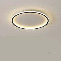 Moderne Runde LED-Deckenleuchte im Skandinavischen Stil für Wohnzimmer – Gleichmäßige Beleuchtung, 20-60 cm Durchmesser – 30cm Schwarz