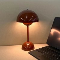 LumiGlow | Moderne Tischlampe mit sommerlicher Funktionalität – Rot