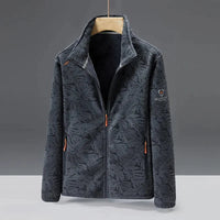 Marina | Modische Unisex Fleecejacke – Dunkelgrau (Herren)