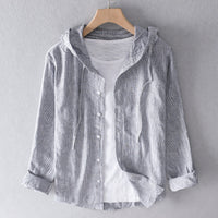 Monika | Sommerliche Kapuzenbluse – Grau