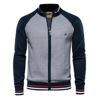Dominik | Herren Klassische Premium Weste – Blau