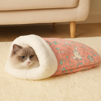 MoonLounge | Plüsch-Katzen-Schlafpod – Rosa