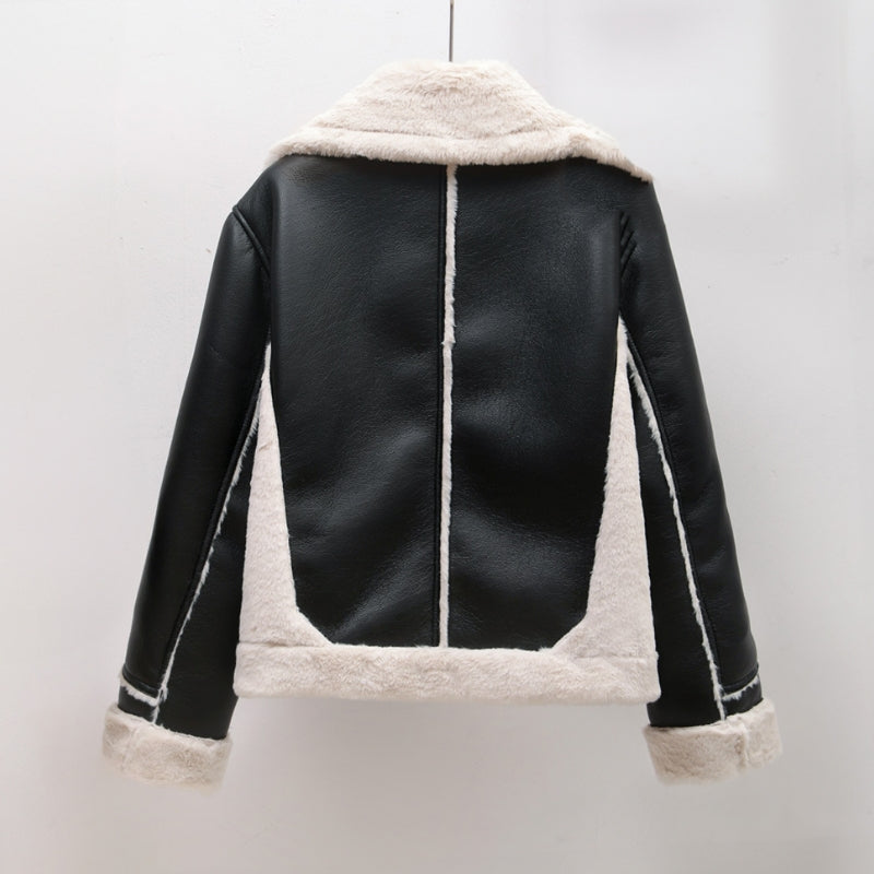 Reimira | Kuschelige und stilvolle Lederjacke mit warmem Fellfutter