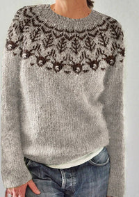 LANGARM CREW-NECK PULLOVER | KOMFORTABLES DESIGN, VIELSEITIG EINSETZBAR – Grau