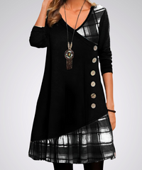 EDWINA - VINTAGE KLEID – Schwarz
