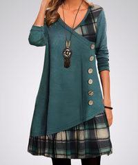 EDWINA - VINTAGE KLEID – Blau