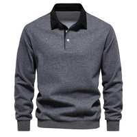 Herren Langarm Pullover – Grau