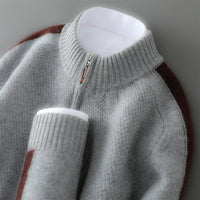 Hochwertiger Herren Kaschmir Pullover – Grau