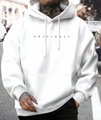 Lasie | Lässiger Hoodie mit Bequemer Passform für Herren – Weiß