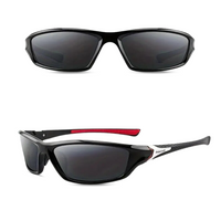 Sportbrille für Herren | Polarisierende Gläser – Rot