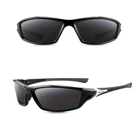 Sportbrille für Herren | Polarisierende Gläser – Schwarz