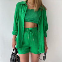 Sommerliches Damen 2-Teiliges Set – Grün